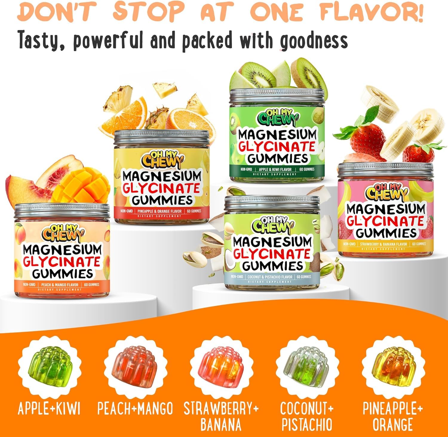OH MY CHEWY etiqueta con ingredientes, transparencia y confianza
