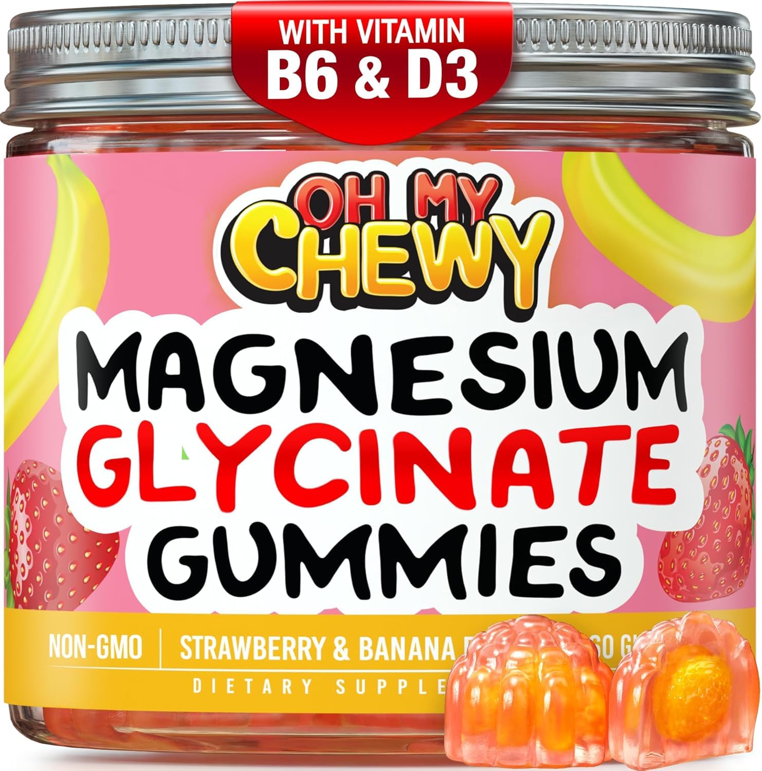 OH MY CHEWY envase frontal mostrando diseño y beneficios