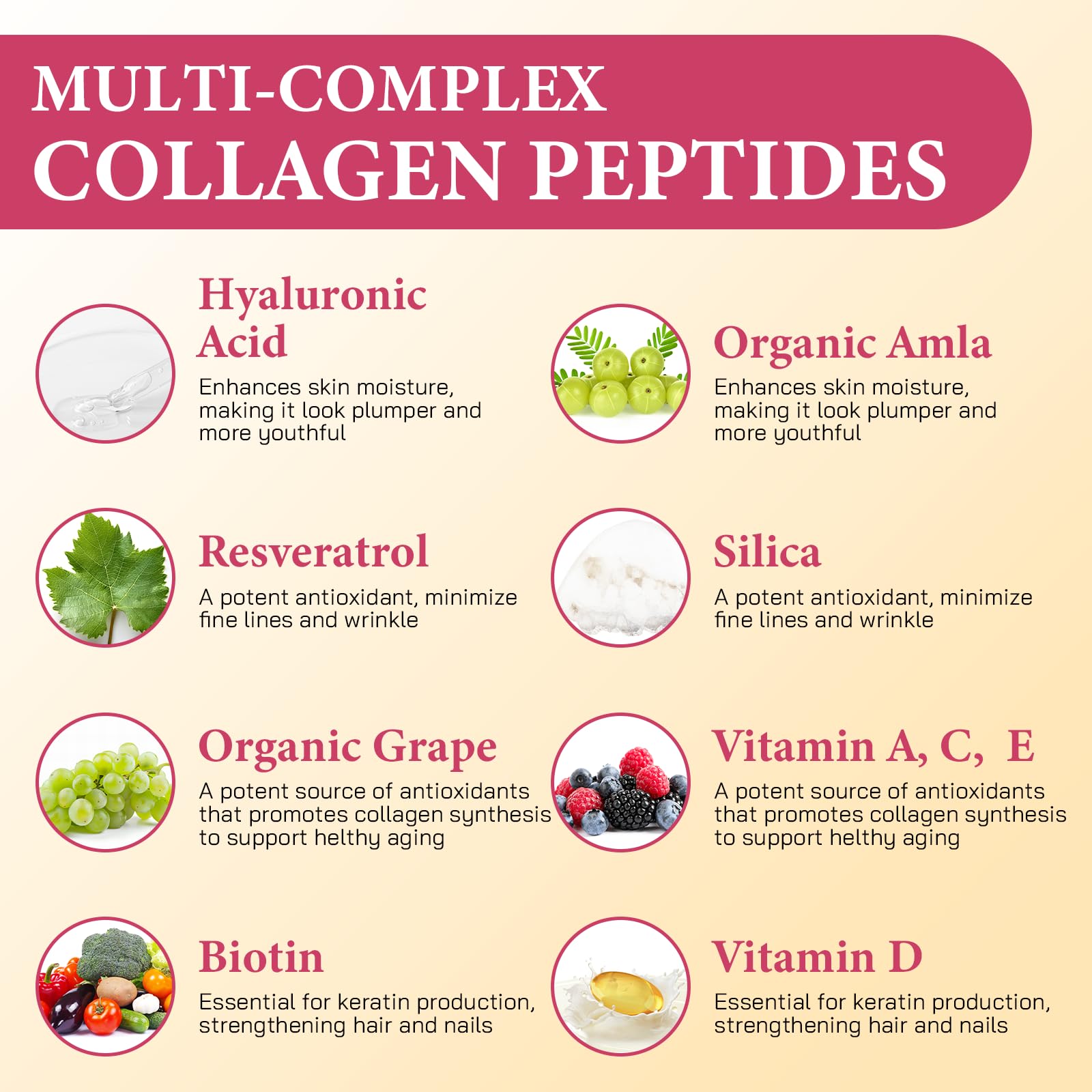 OHaboth etiqueta nutricional destacando ingredientes clave y transparencia