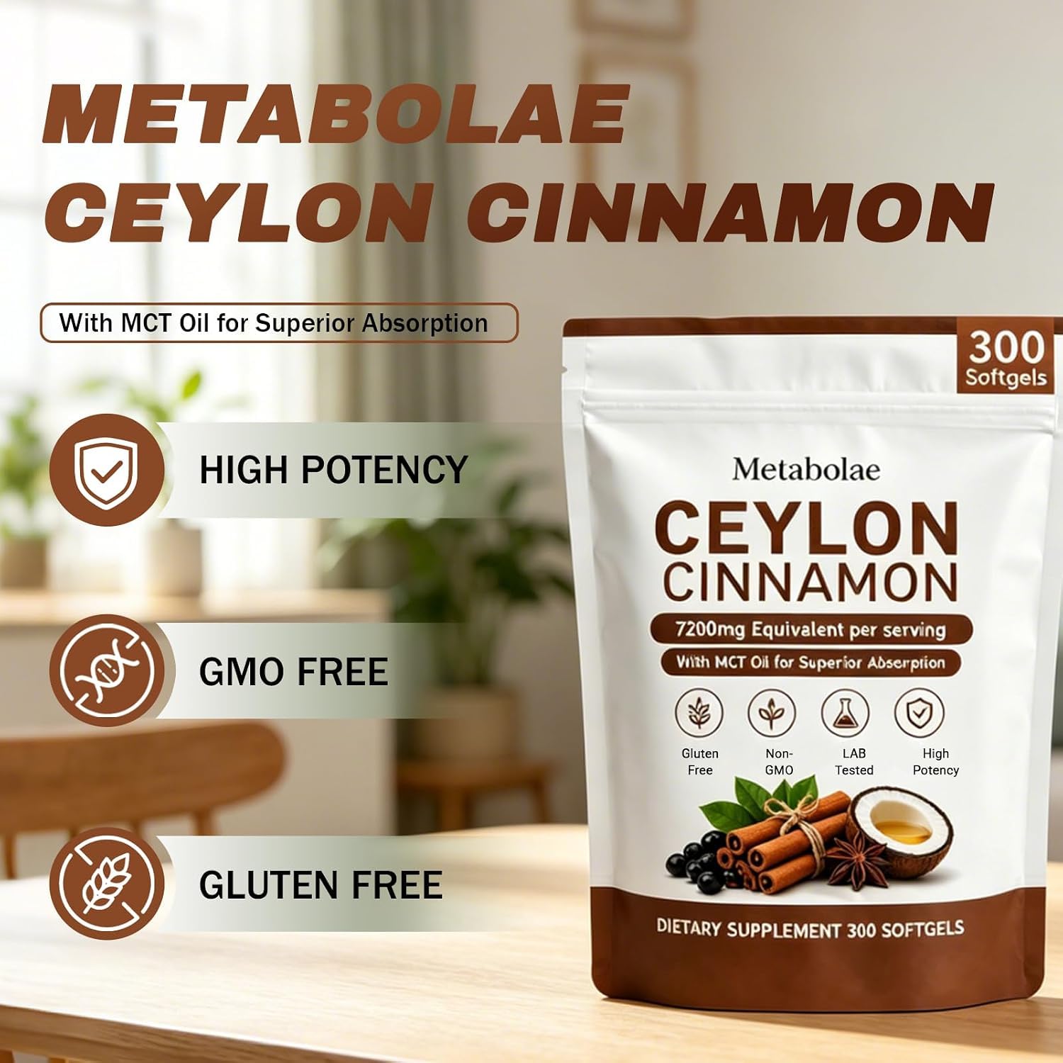 OIMTUE Metabolae softgel en mano mostrando tamaño práctico para llevar