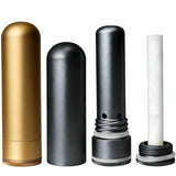 OiwMuOck inhalador nasal frontal mostrando acabado metálico y portabilidad