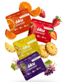 ōku pack frontal tamaño viaje mostrando bolsas reseñables y variedad