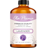 Ola Prima frasco frontal 16 oz lavanda, presentación clara y conservación