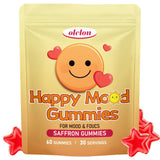 OLELON frasco frontal con gomitas que muestra conveniencia y confianza