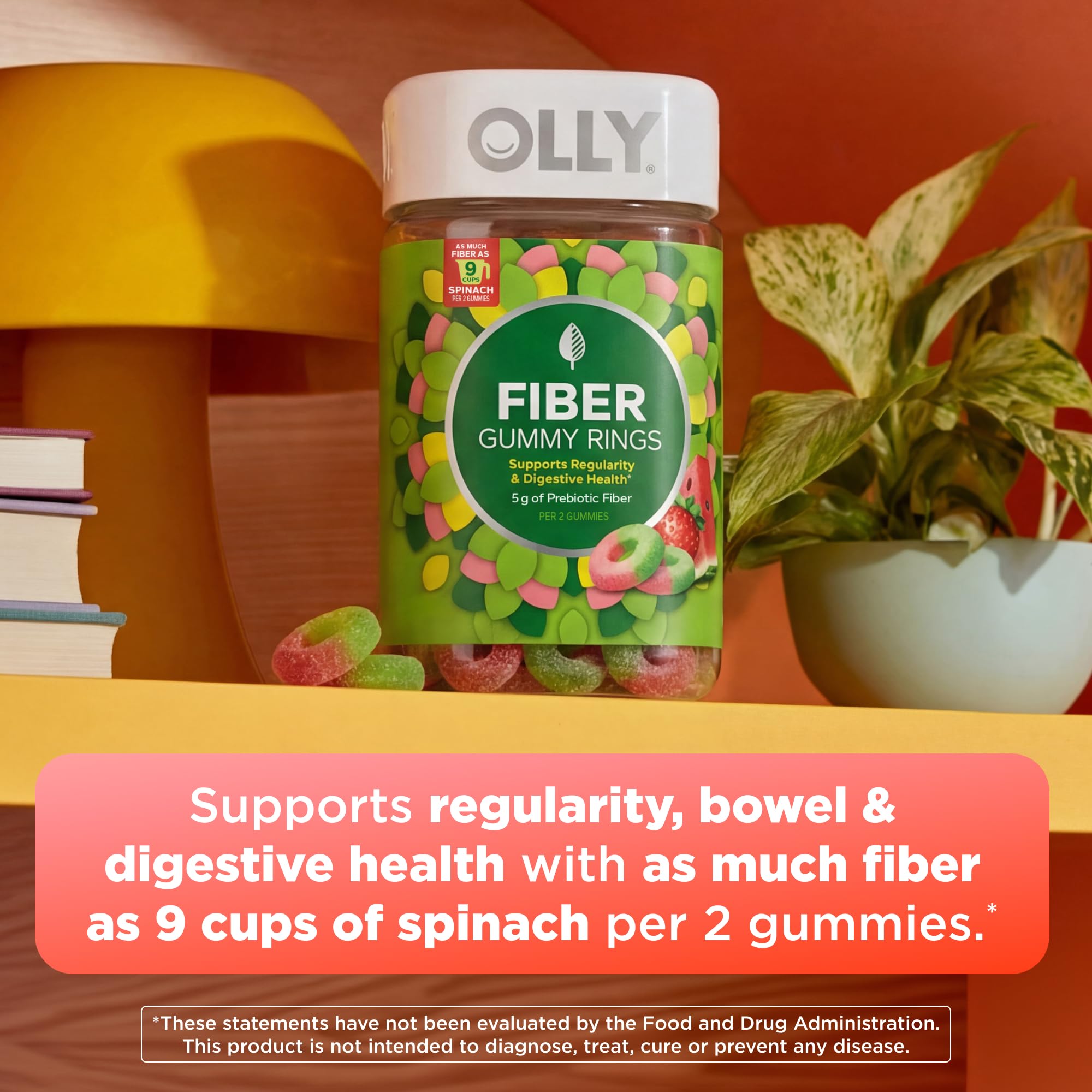 OLLY textura de gomita masticable que destaca la suavidad y sabor