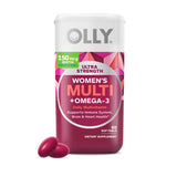 OLLY envase frontal Ultra Strength mostrando presentación de 60 softgels y beneficios
