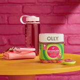 OLLY etiqueta con lista de ingredientes y beneficios visibles
