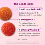 OLLY etiqueta nutricional legible con ingredientes y dosis