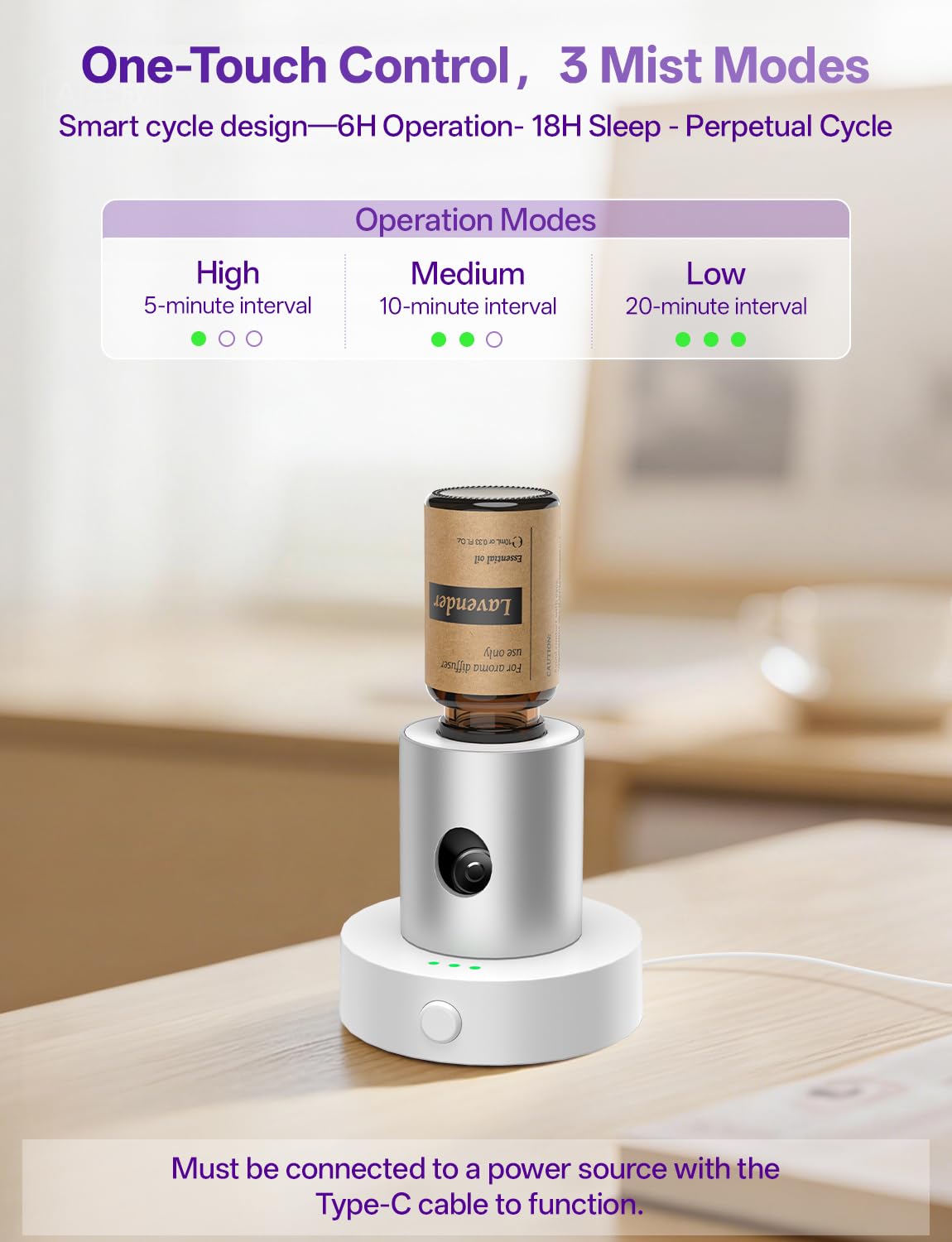 Olxasw cable Type-C incluido, alimentación estable y continua