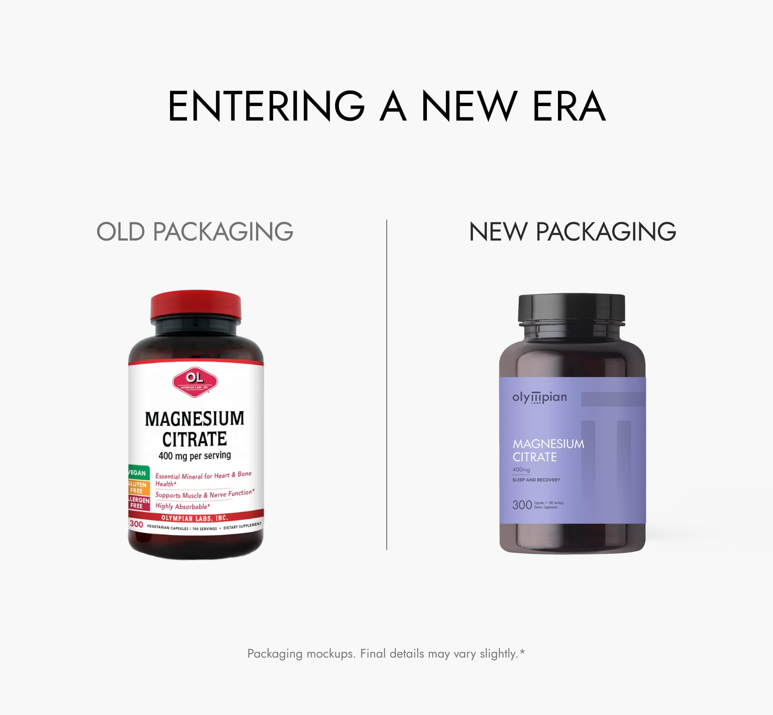 Olympian Labs packaging con sello de seguridad mostrando integridad del producto
