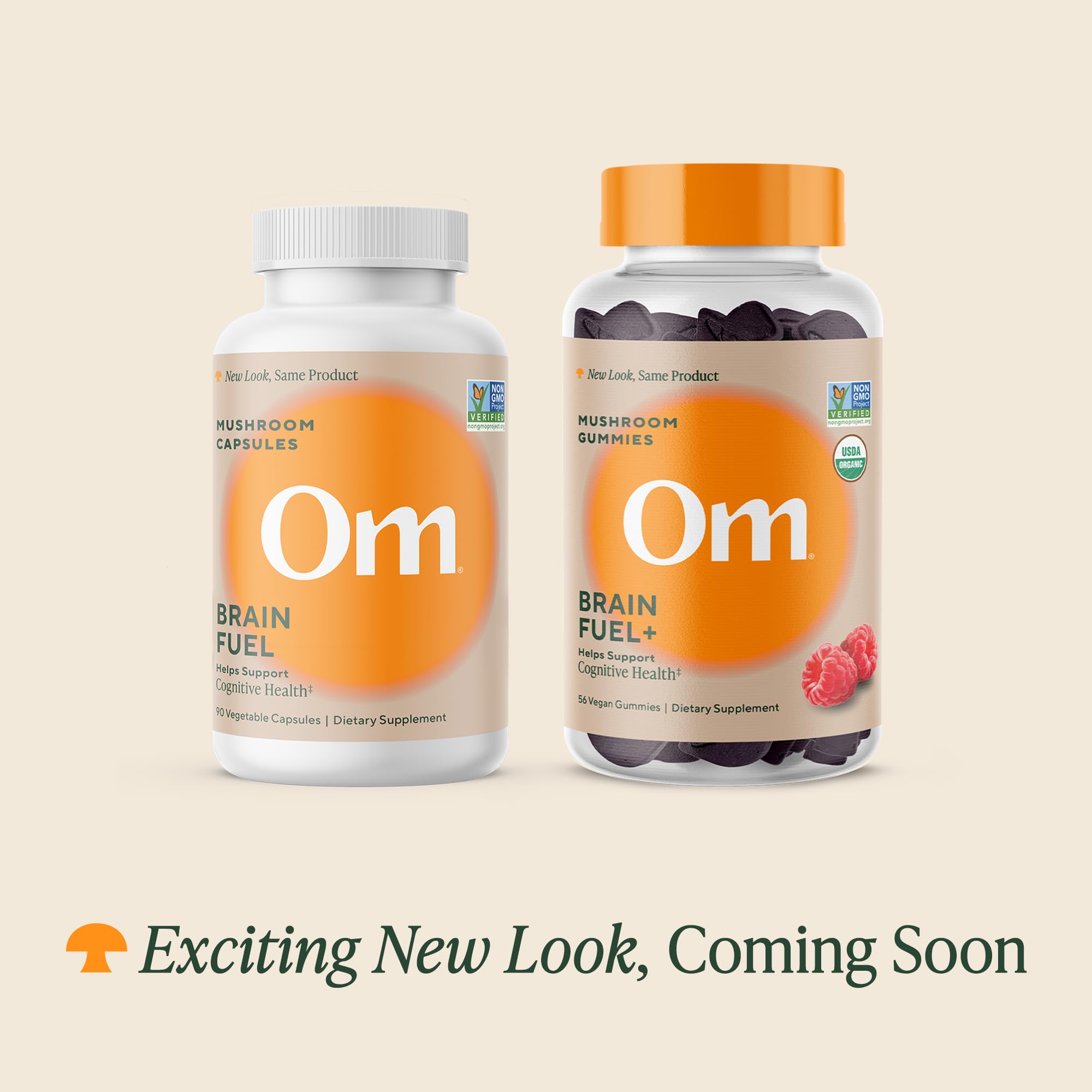 OM MUSHROOM SUPERFOOD cápsulas abiertas mostrando forma y fácil ingesta