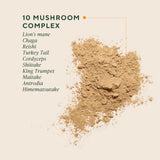 OM MUSHROOM SUPERFOOD polvo añadido en café para energía matutina