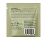 OM MUSHROOM SUPERFOOD textura del polvo que sugiere mezcla cremosa