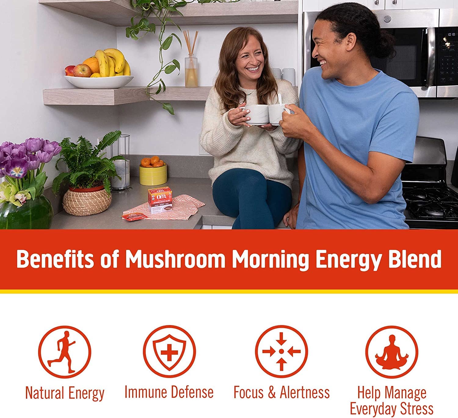 OM MUSHROOM hongos orgánicos agrupados, origen natural y controlado