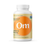 OM MUSHROOM SUPERFOOD envase frontal mostrando cantidad y beneficio de enfoque