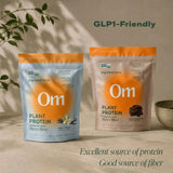 OM MUSHROOM SUPERFOOD comparativa de tamaño de la bolsa para conveniencia diaria