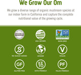 OM MUSHROOM SUPERFOOD cultivo orgánico de Reishi en granja certificada que certifica origen