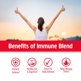 OM MUSHROOM SUPERFOOD primer plano de Reishi mostrando origen y beneficio relajante