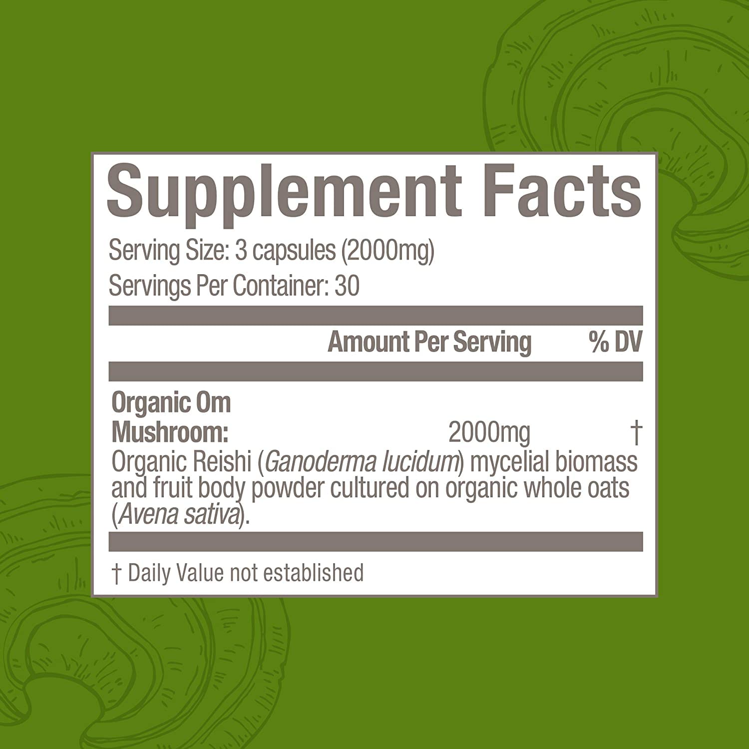 OM MUSHROOM SUPERFOOD cápsula junto a vaso de agua para tomar fácilmente y mejorar la rutina diaria