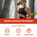 OM MUSHROOM SUPERFOOD textura del polvo para apreciar pureza y calidad