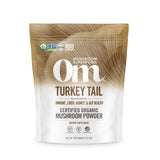 OM MUSHROOM SUPERFOOD pouch frente mostrando diseño y conveniencia
