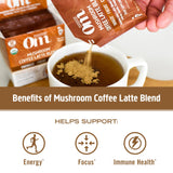 OM MUSHROOM SUPERFOOD polvo incorporado en receta casera para uso versátil