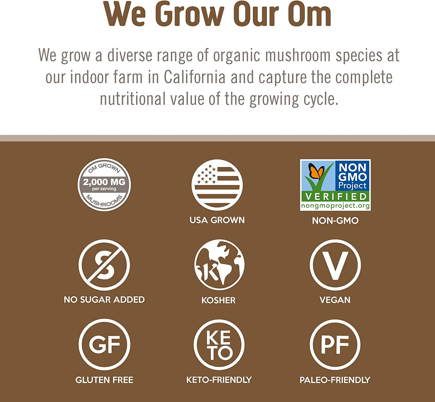 OM MUSHROOM SUPERFOOD cápsulas en bolso de viaje para portabilidad