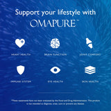 OMAPURE frasco en cocina junto a comida, muestra integración diaria