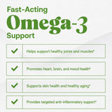 Omax3 primer plano de cápsula blanda mostrando textura y fácil ingestión