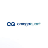 Comparación de tamaño OmegaQuant con mano para mostrar dimensiones y contenido