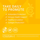 VitaminXL cápsulas veganas al lado de OmegaXL, aporta vitamina C