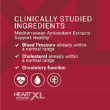 OmegaXL HeartXL suplemento en una mesa con desayuno equilibrado para apoyo circulatorio