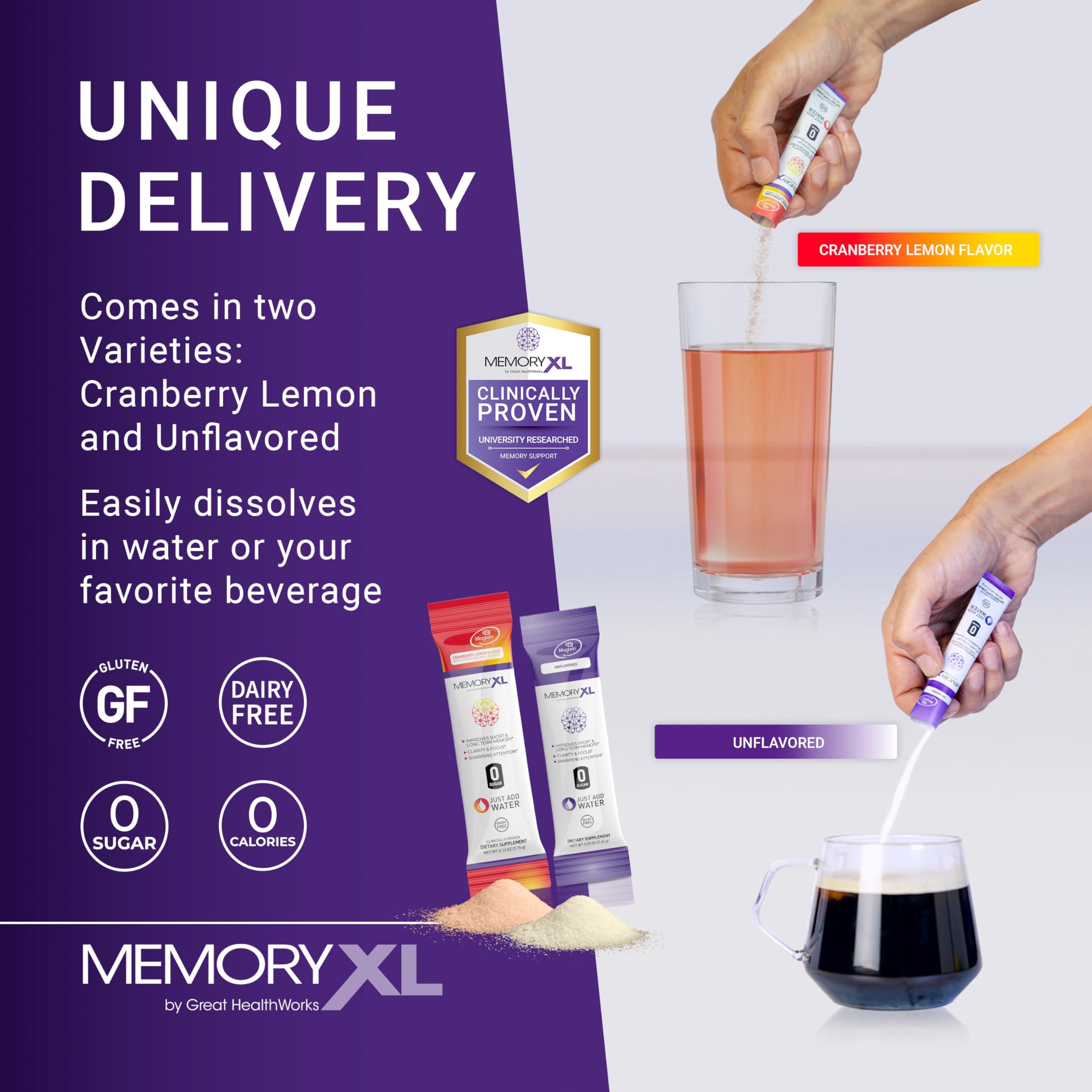 OmegaXL MemoryXL comparación de tamaño del stick junto a una mano