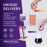 OmegaXL MemoryXL comparación de tamaño del stick junto a una mano