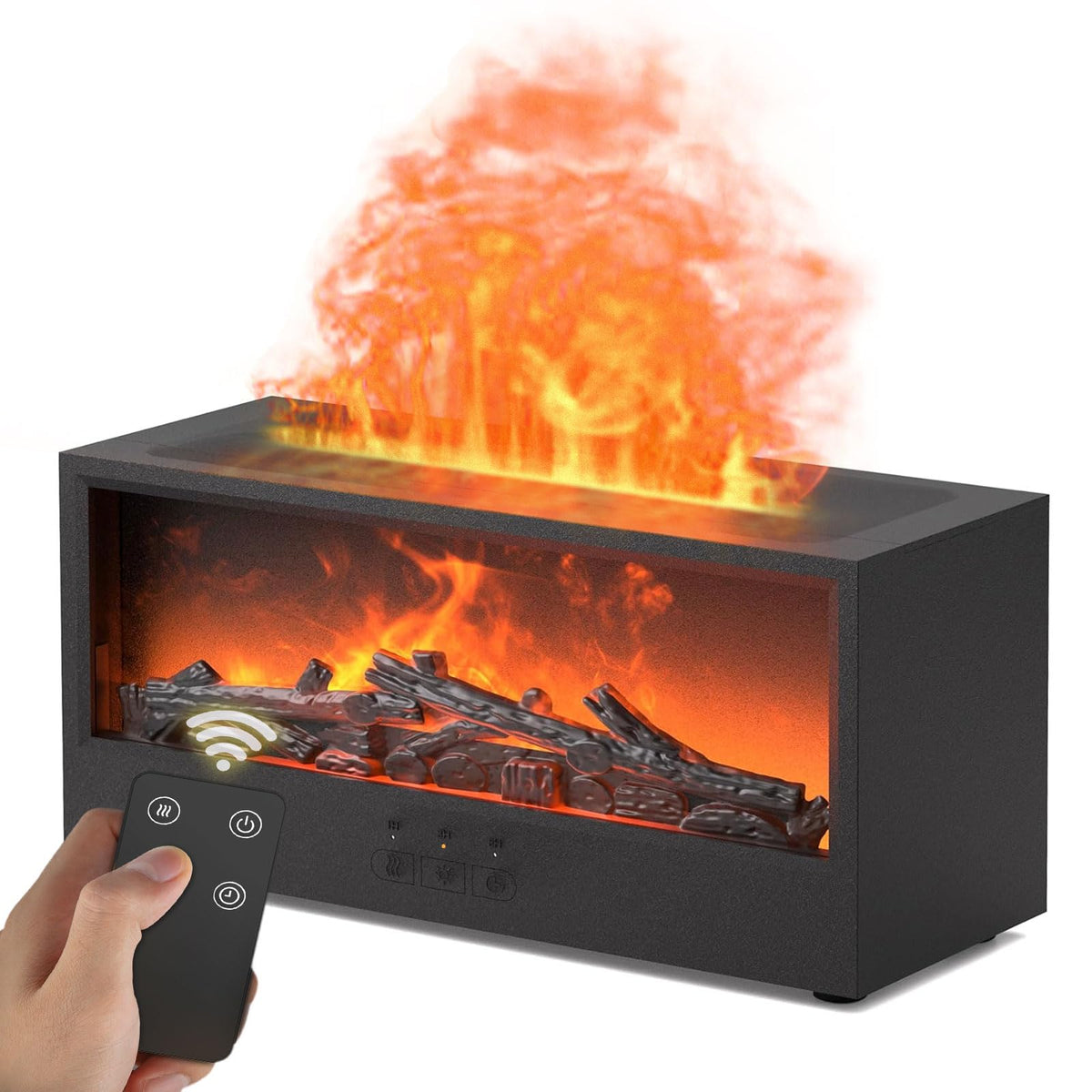 Omnexa vista frontal del difusor chimenea que ambienta con estética segura