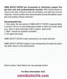 OMNi BiOTiC HETOX disolviéndose en agua para facilitar absorción y toma