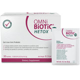 OMNi BiOTiC HETOX frente del empaque mostrando presentación y beneficios
