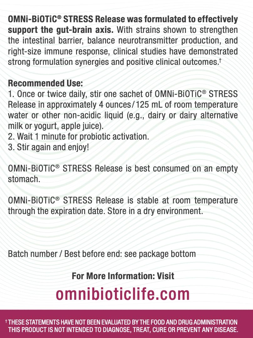 OMNi BiOTiC polvo disuelto en vaso de agua demostrando preparación rápida