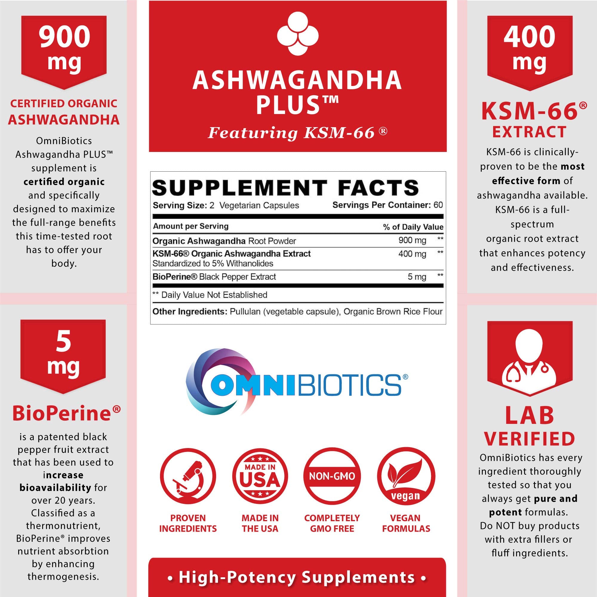 OmniBiotics cápsulas veganas dentro del frasco para toma diaria práctica