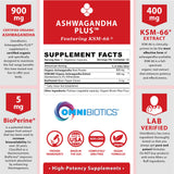 OmniBiotics cápsulas veganas dentro del frasco para toma diaria práctica