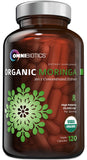 OmniBiotics frasco frontal mostrando 120 cápsulas y beneficios claros