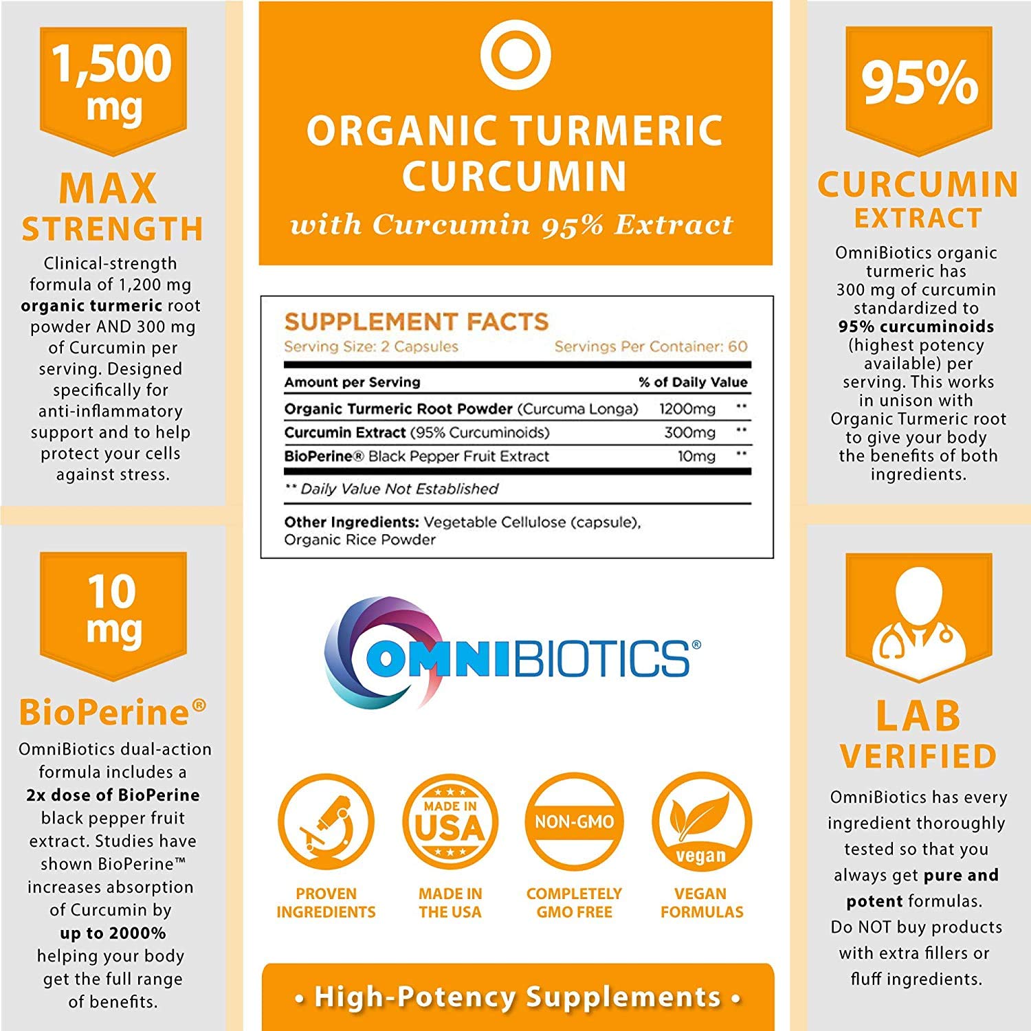 OmniBiotics cápsula sostenida en mano para visualizar dosis diaria
