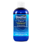 OmniBlue botella frontal mostrando diseño y volumen, facilita identificación