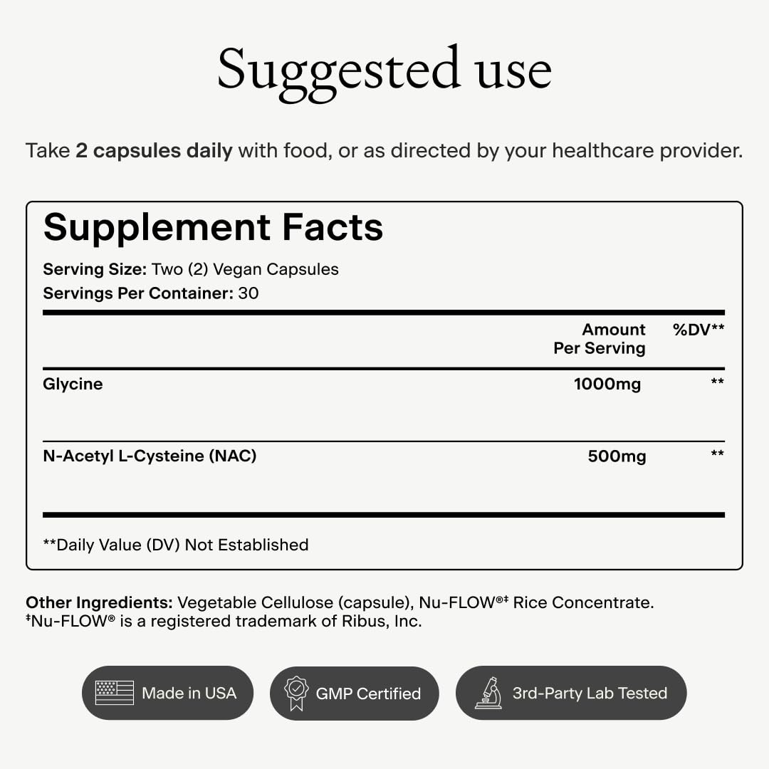 OMRE etiqueta nutricional clara mostrando dosificación y pureza