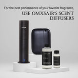 omxsair difusor en uso en salón con aroma envolvente y ambiente acogedor