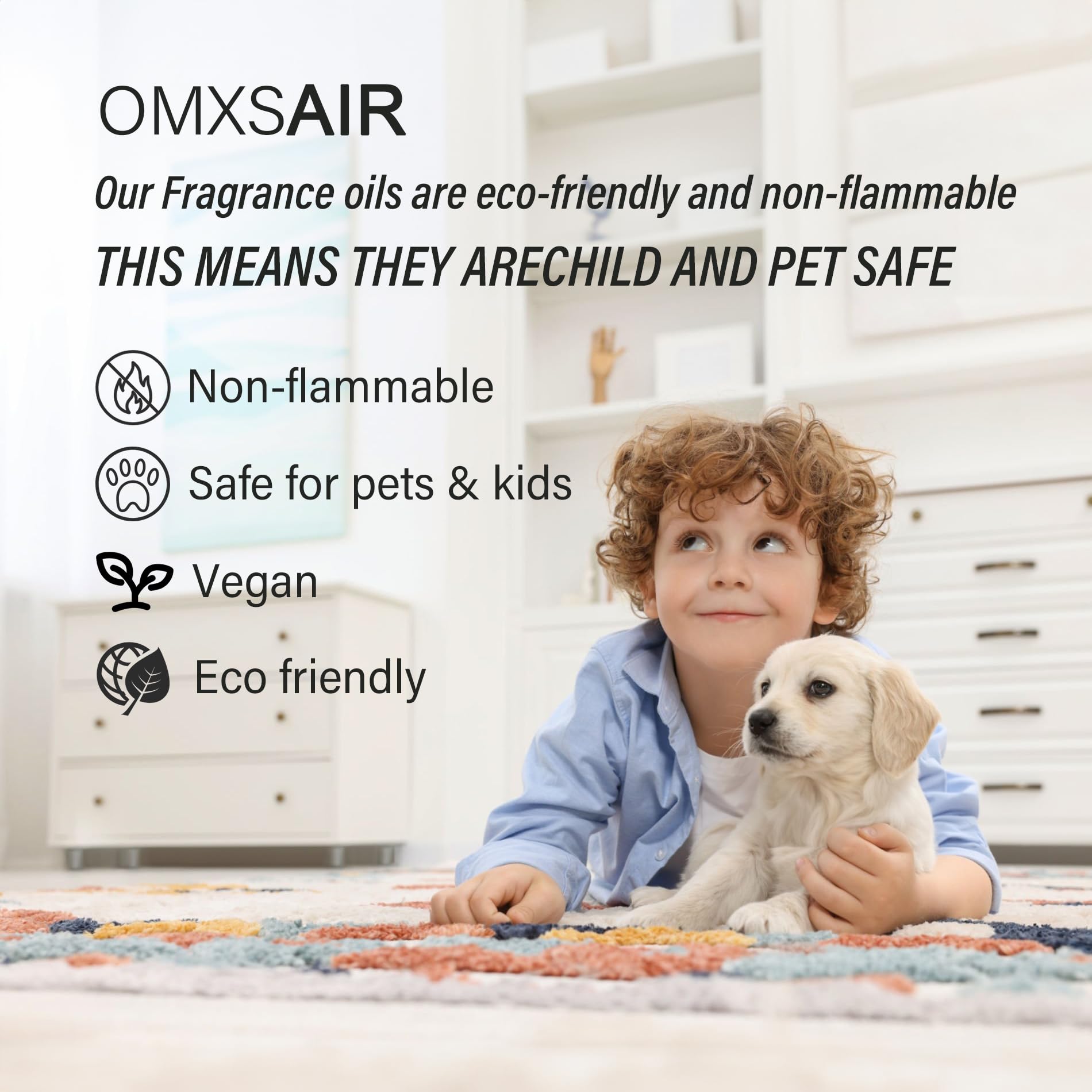 omxsair etiqueta con ingredientes y beneficios visible para el cliente