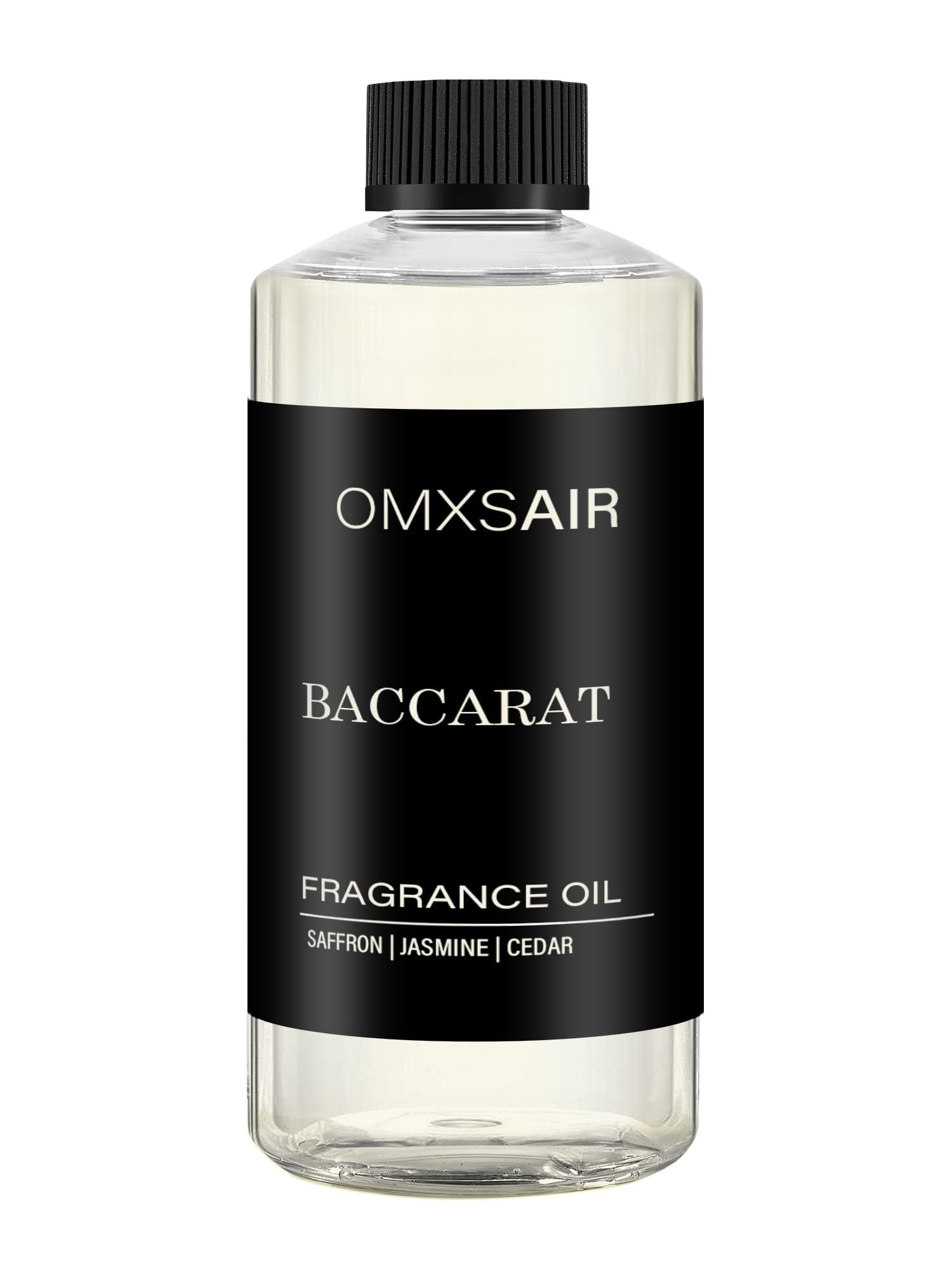 omxsair frasco 500 ml frontal mostrando presentación elegante y lujo