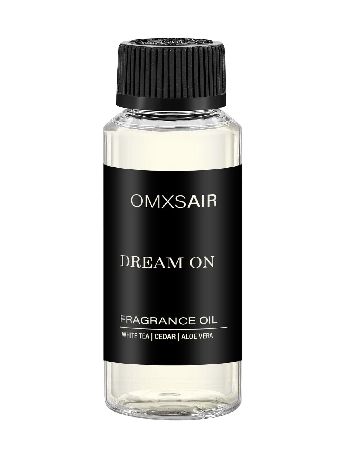 omxsair frasco frontal mostrando diseño y beneficio de elegancia