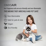 omxsair etiqueta informativa con ingredientes naturales y sin alcohol