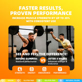 ON GREENVITA NUTRITION frasco sobre toalla de gimnasio mostrando uso antes o después de entrenar